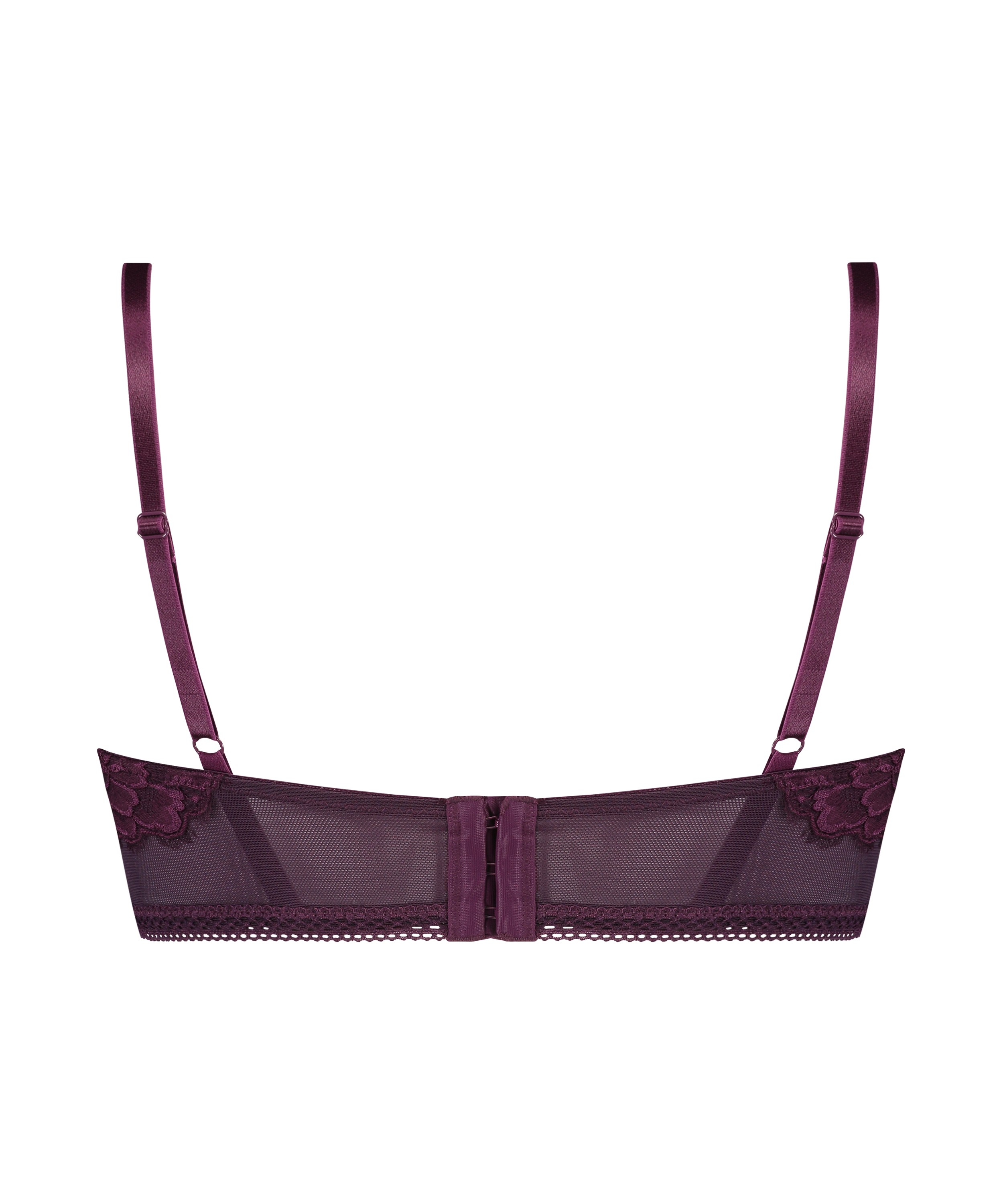 Lotte Padded Longline Underwired Bra, Purple, main