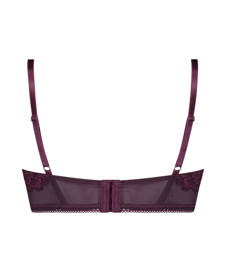 Lotte Padded Longline Underwired Bra, Purple