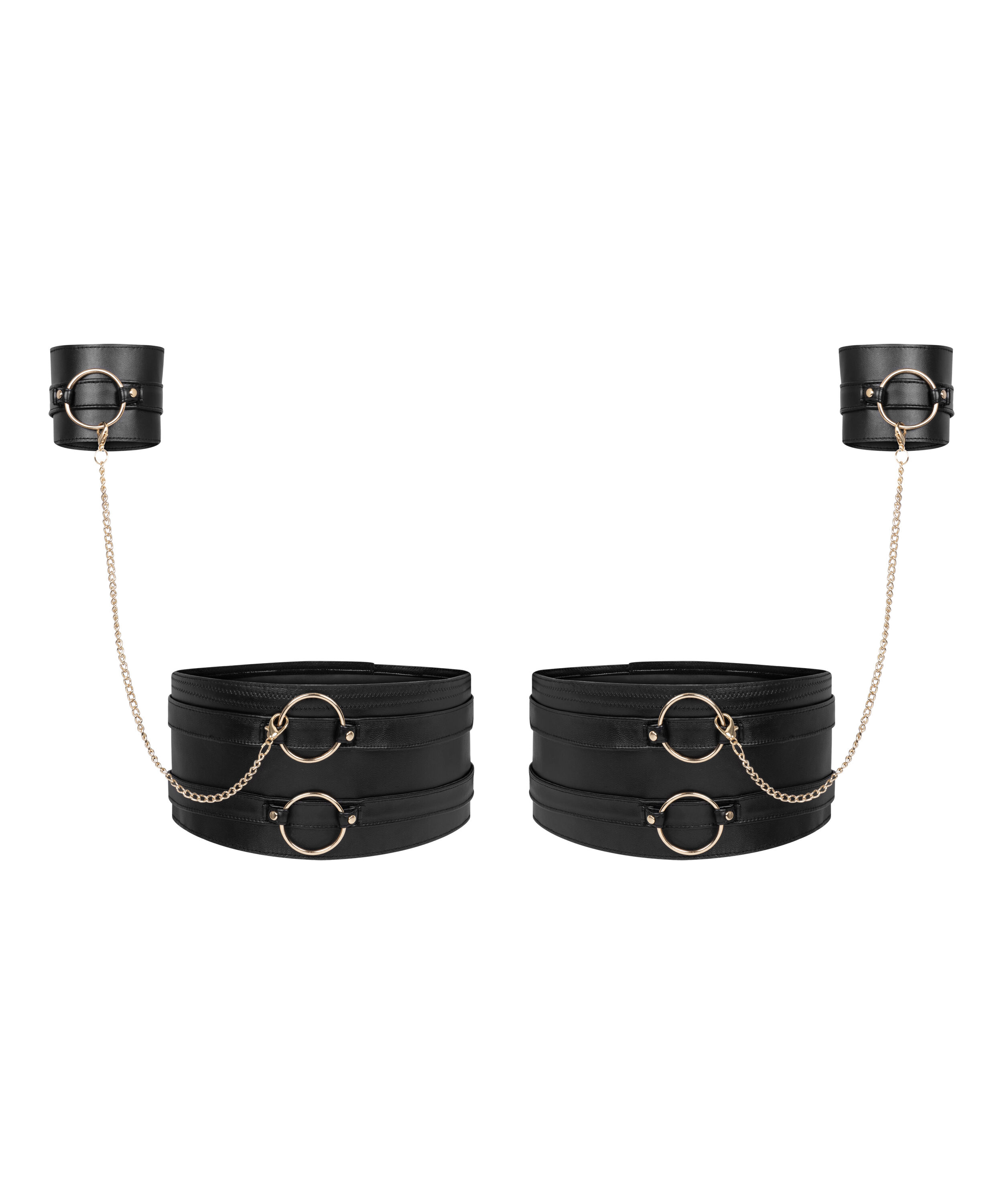 Legcuffs and Handcuffs, Black