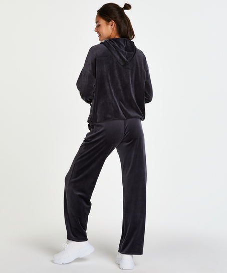 Velours Pyjama Bottoms, Grey