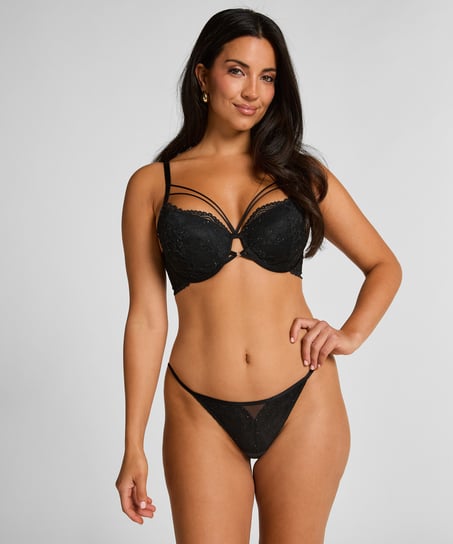 Sabrina Padded Underwired Bra, Black