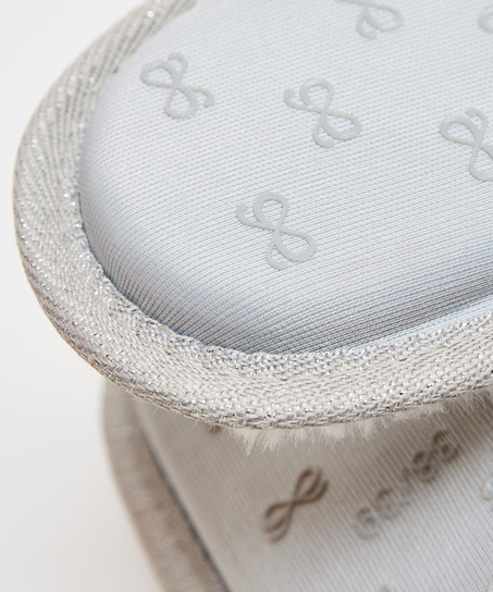 Fancy Knit slippers, Grey