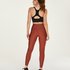 HKMX High waisted sports leggings Shine On, Red