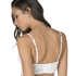 Padded longline underwired bra Rose, White