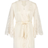 All-Over Lace Kimono, White