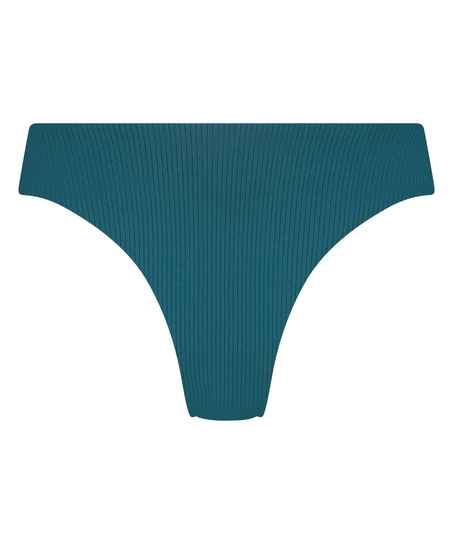 Eclipse High-Leg Bikini Bottoms, Green