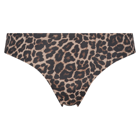 Leopard Rio Bikini Bottoms, Beige