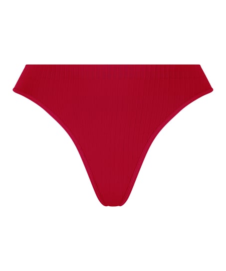 Dianne High Leg Thong, Red