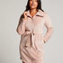 Zip Fleece Bathrobe, Pink
