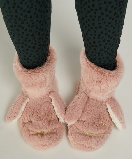 Rabbit Slippers, Pink