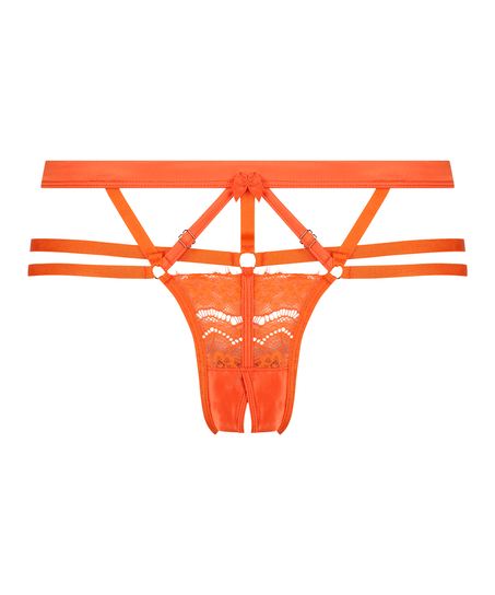 Mitzy Open Crotch Brazilian, Orange