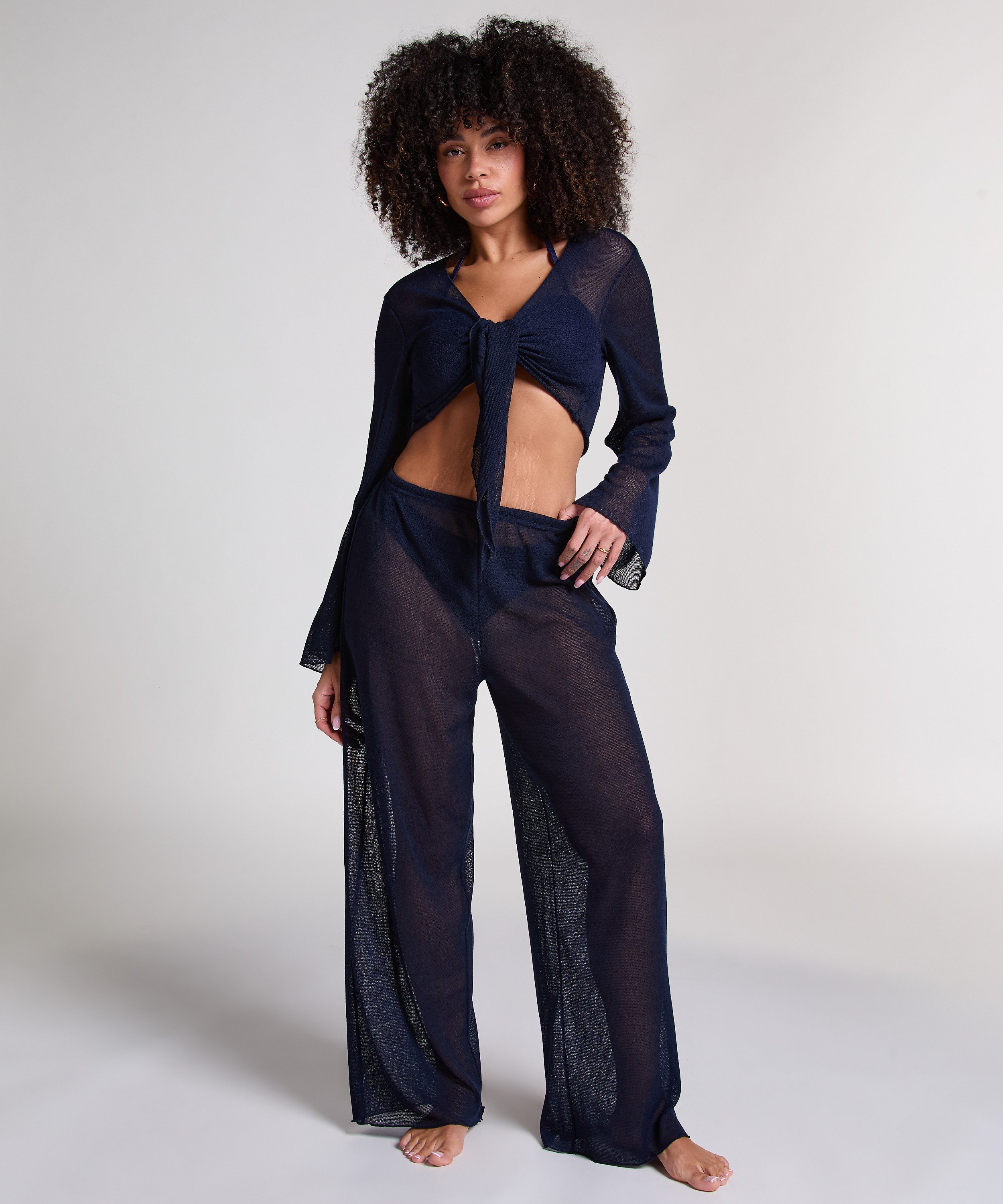 Beach Knit Pant, Blue, main