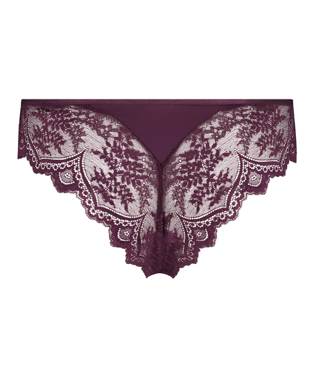Heira High Leg Brazilian, Purple