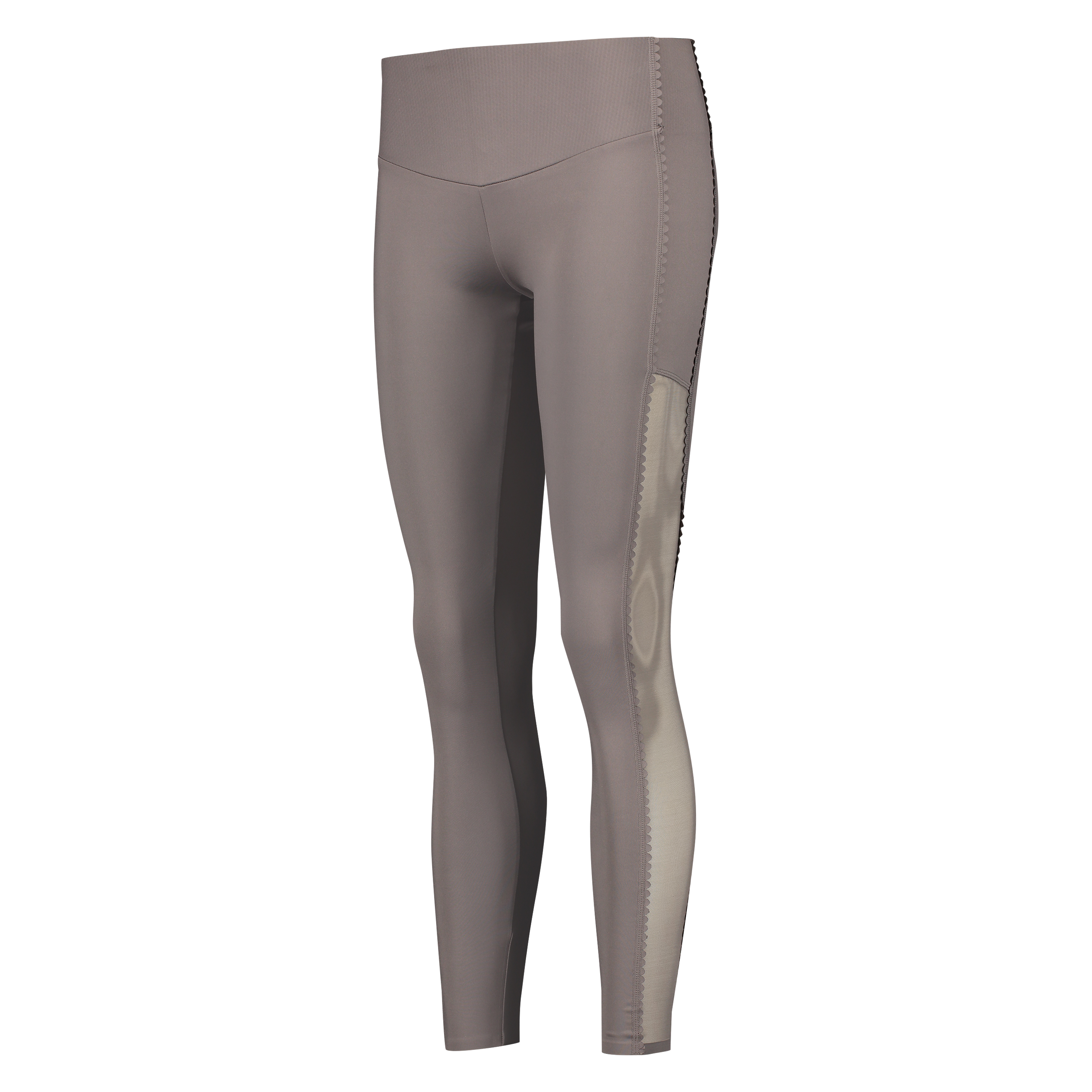 HKMX High waisted sport legging Scallop, Grey, main