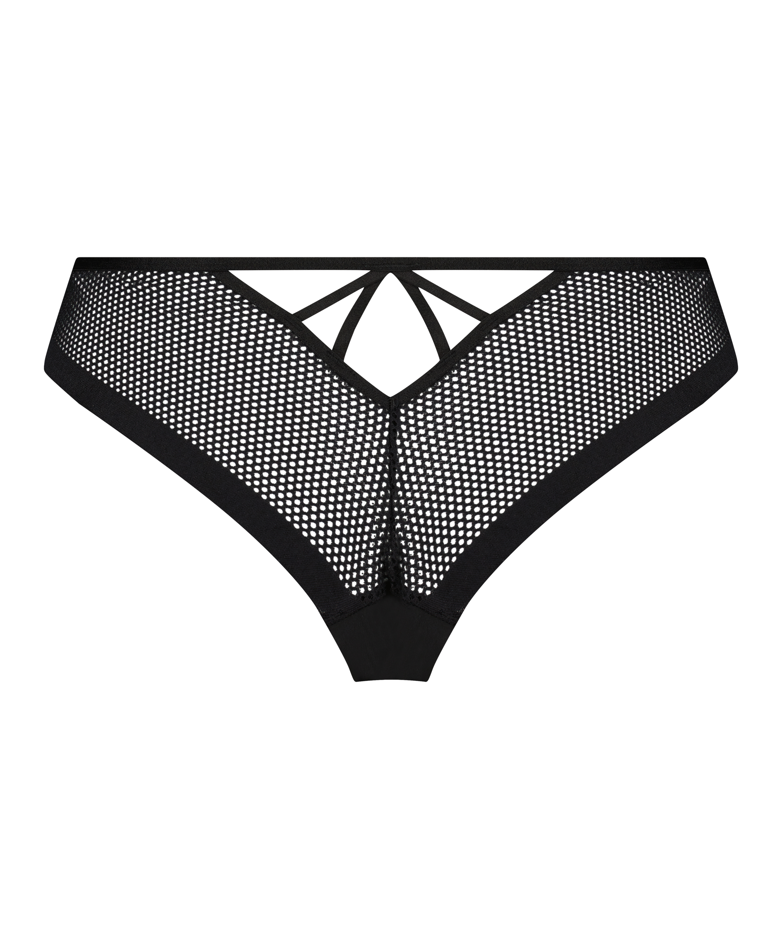 Invisible Fishnet Brazilian, Black, main