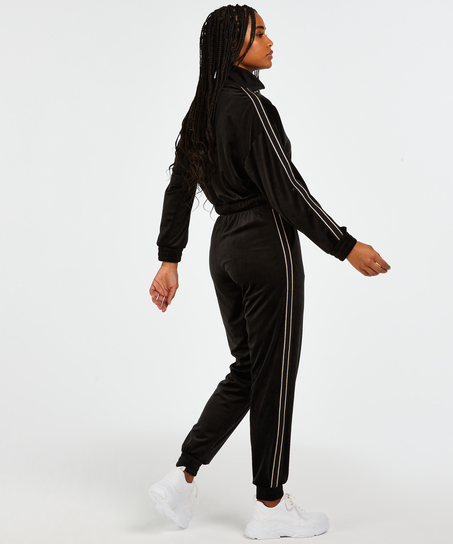 HKMX Sport pants Velours, Black