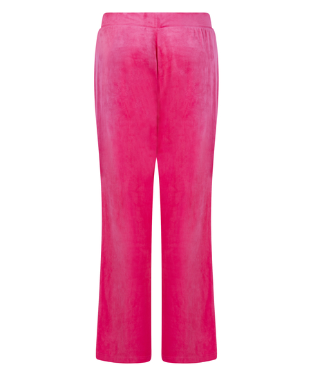 Velours Pyjama Pants, Pink