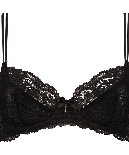 Non-padded underwired bra Jolie, Black