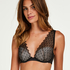 Elvie padded underwired bra, Black