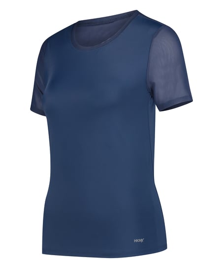 HKMX Open Back Sports Shirt, Blue
