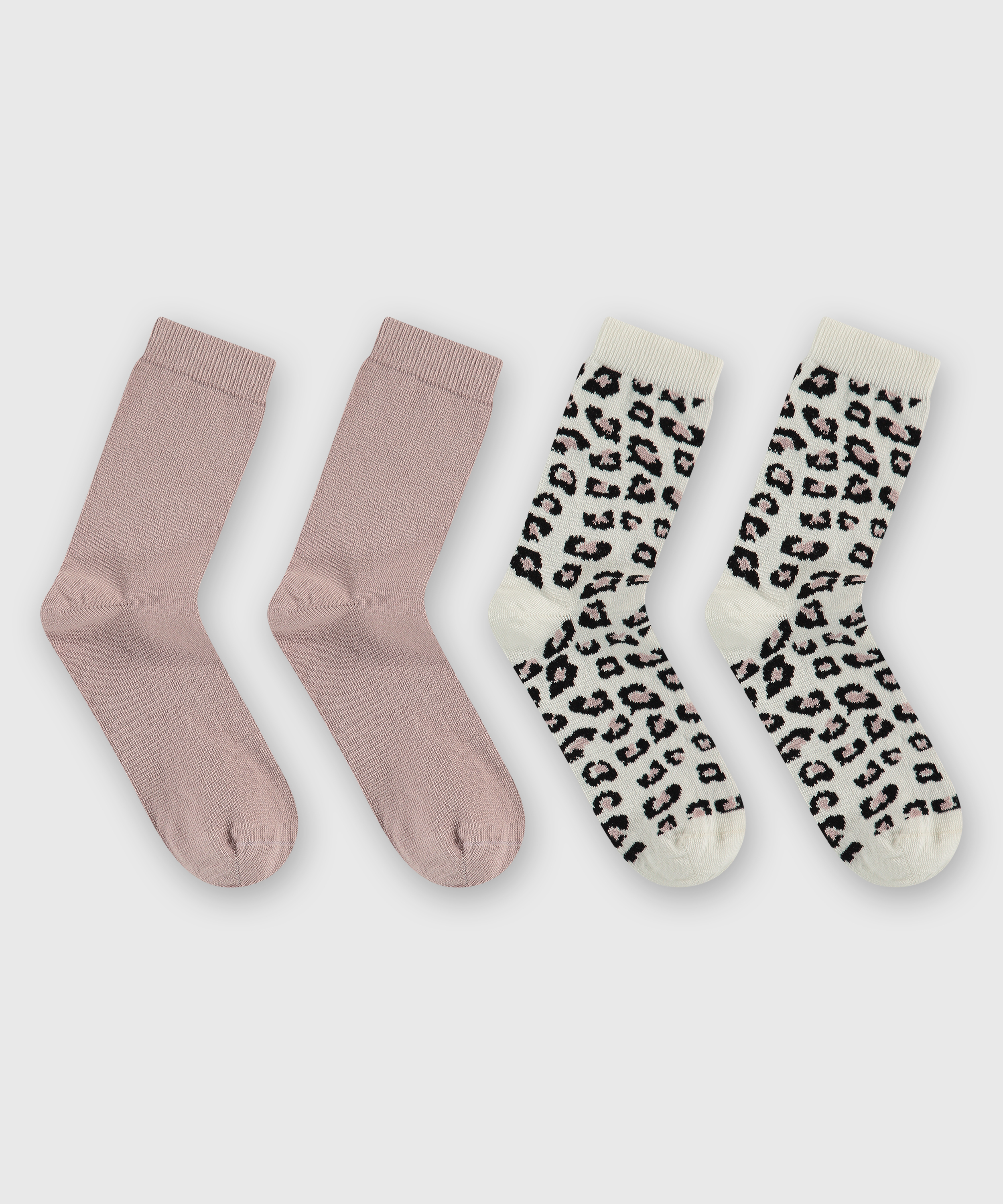 2 pairs of socks, White, main