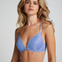 Marine Padded Underwired Push-Up Bra, Blue