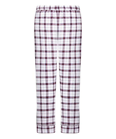 Petite Flannel Pyjama Pants, White