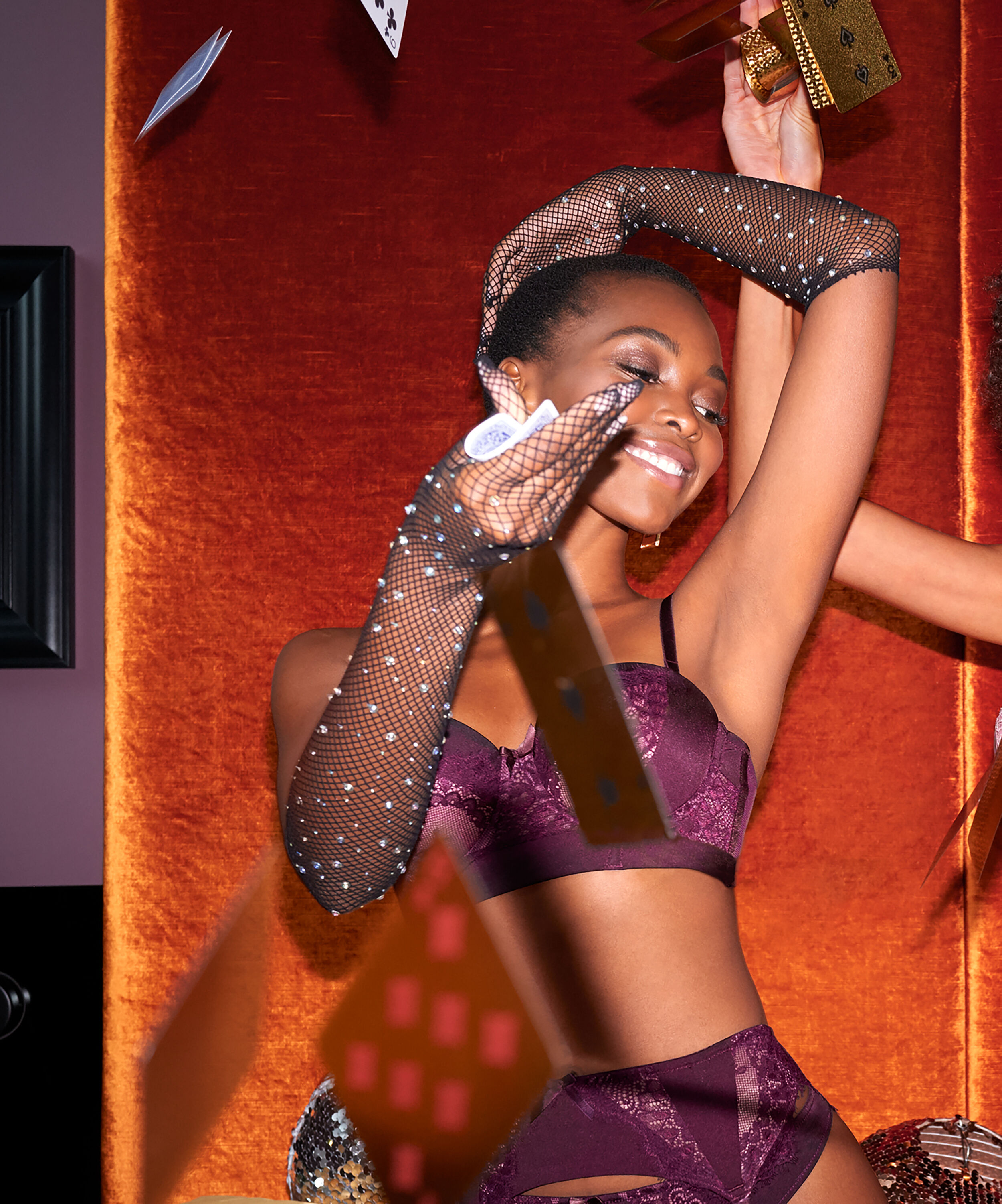 Macy padded strapless longline underwired bra, Purple