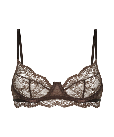 Isabelle Non-Padded Underwired Bra, Brown