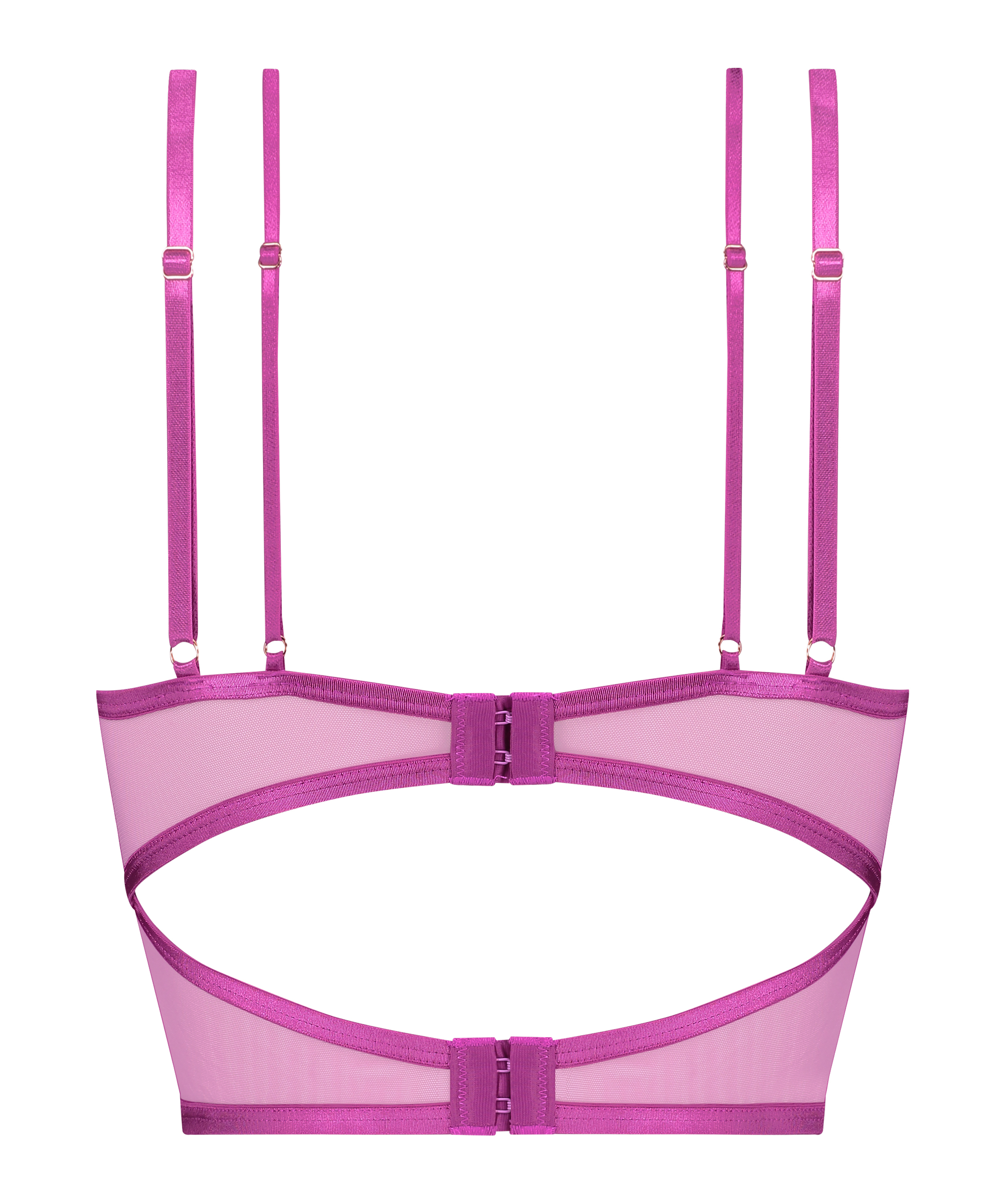 Constance Non-Padded Underwired Longline Bra, Purple, main