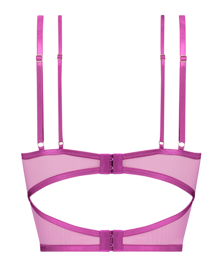 Constance Non-Padded Underwired Longline Bra, Purple