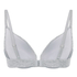 Cotton Padded Underwired Push-Up Bra, Grey