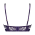 Mitzy Non-Padded Underwired Longline Bra, Purple