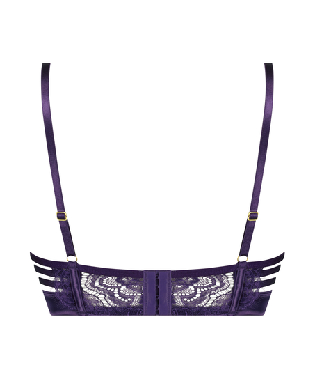 Mitzy Non-Padded Underwired Longline Bra, Purple