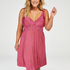 Modal Lace Slip Dress, Pink
