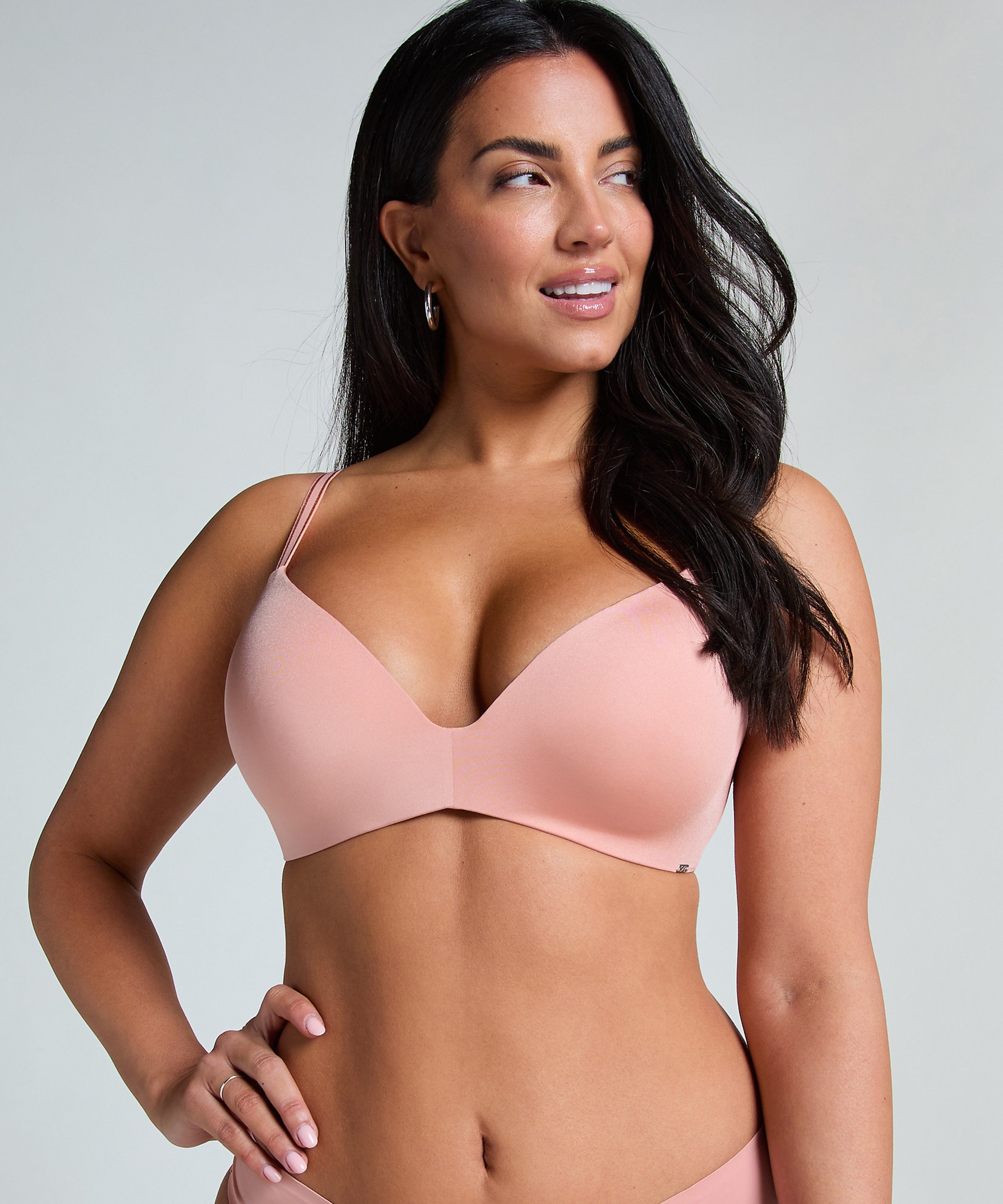 Mona Padded Non-wired Bra, Pink, main