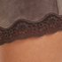 Velvet lace shorts, Brown