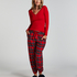 Flannel Pyjama Set, Red
