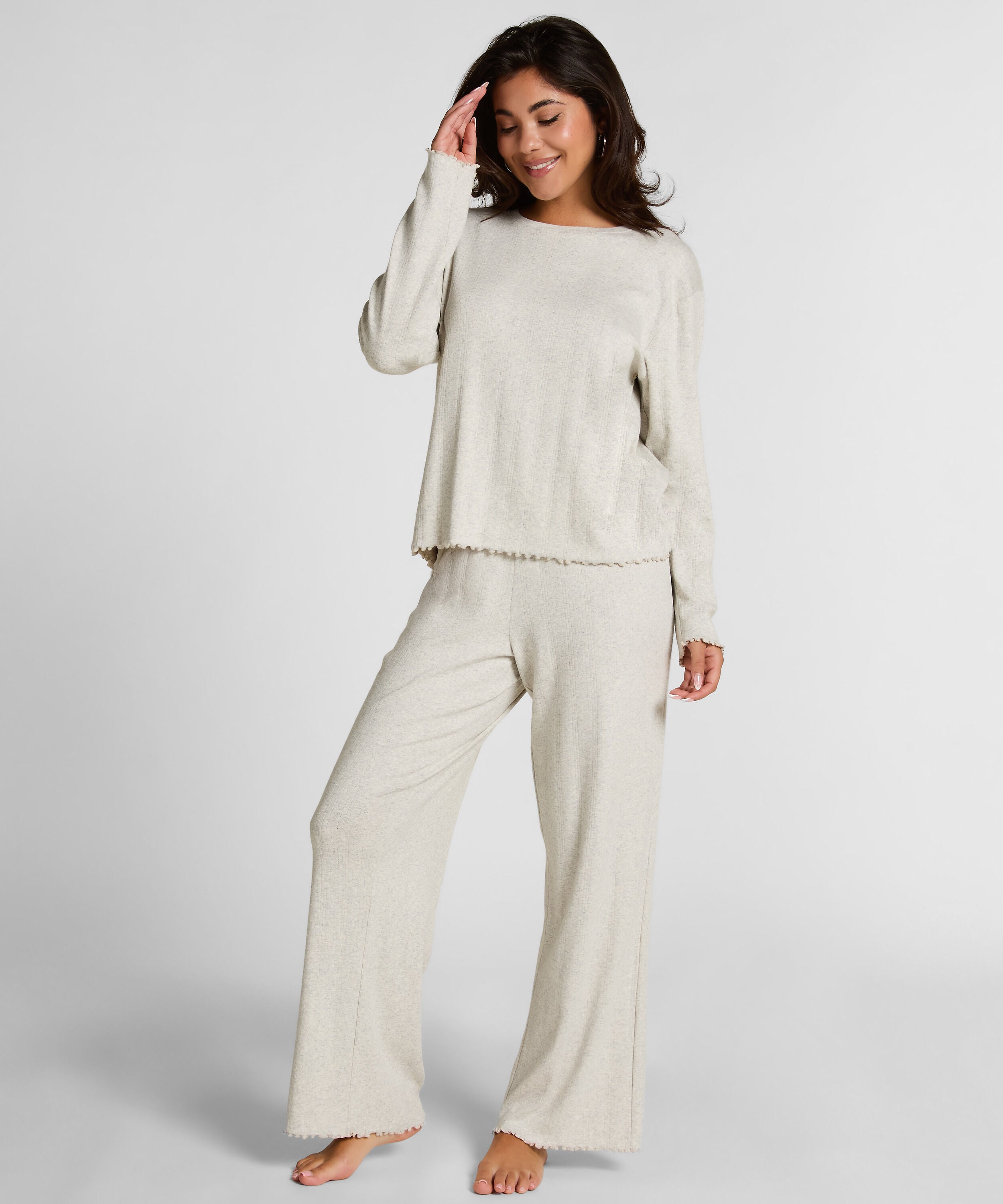 Pyjama Top Loose Pointelle