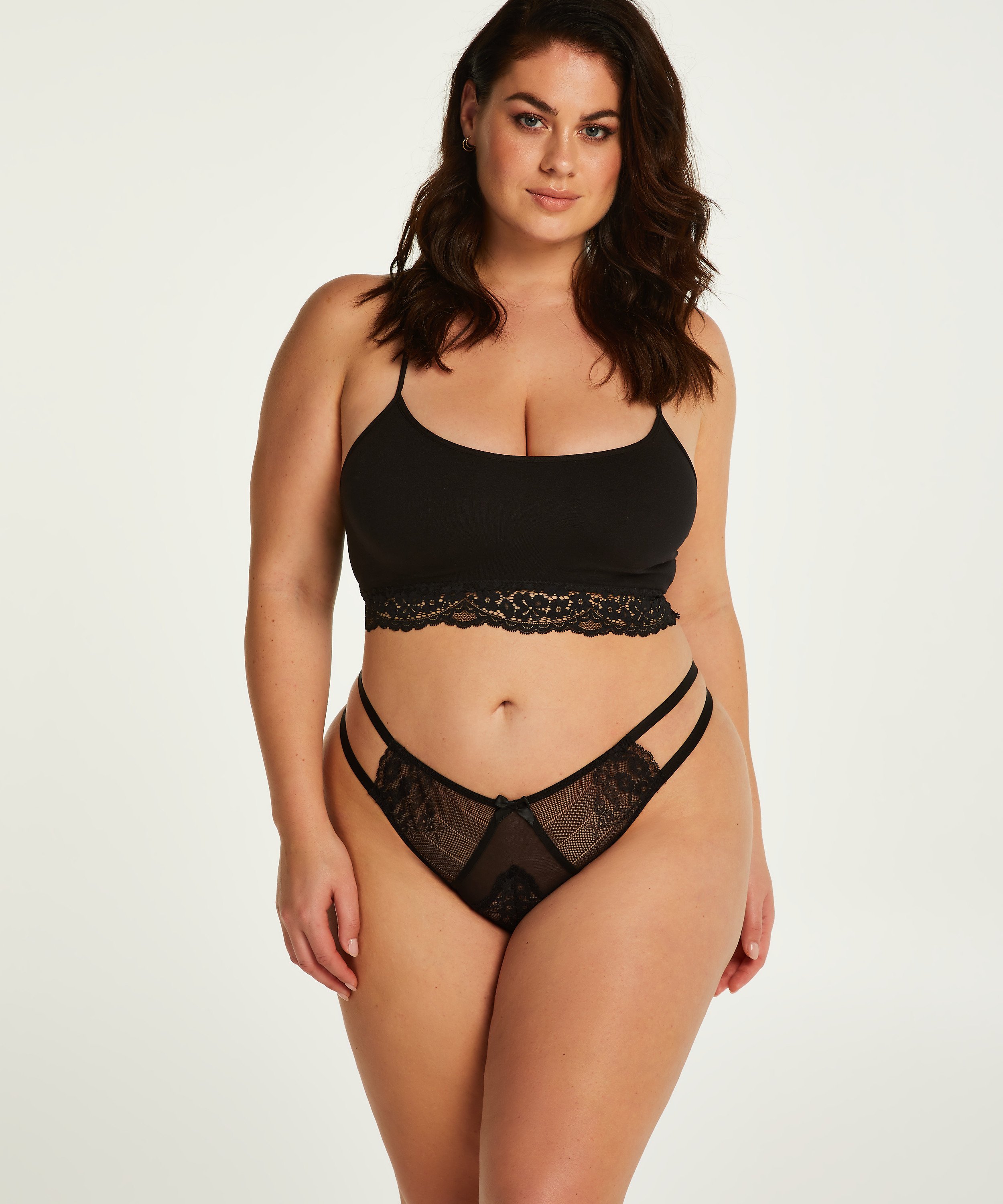 Maarya Curvy Thong, Black, main