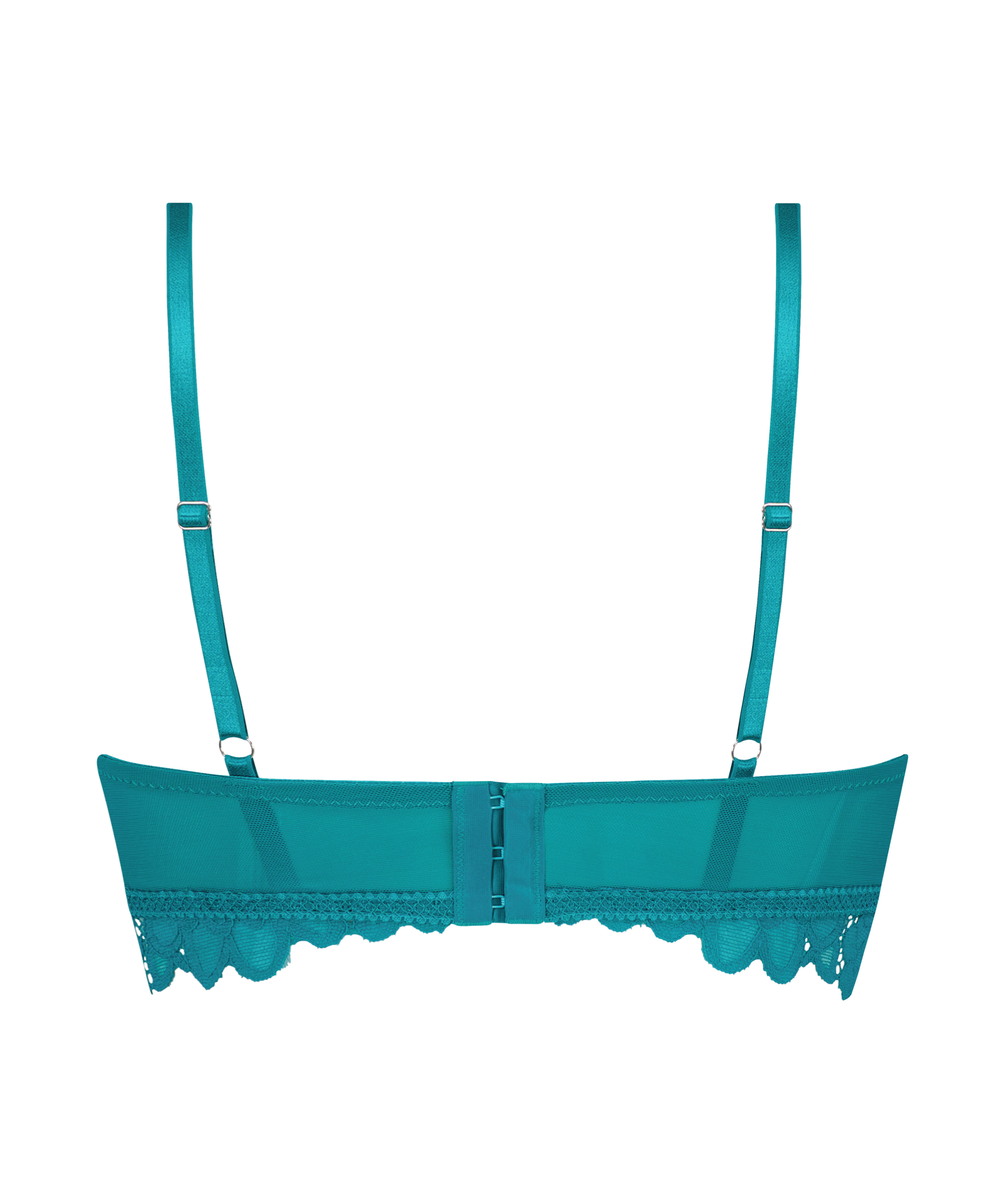 Shiloh Padded Non-wired Longline Bra, Blue, main