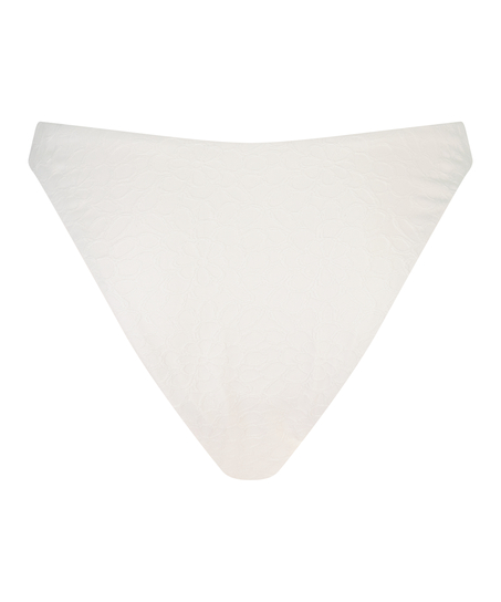 Sri Lanka High Leg Bikini Bottoms, White