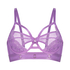 Pleasure Non-Padded Underwired Longline Bra, Purple