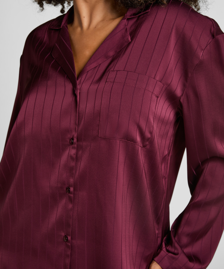 Satin Pinstripe Jacket, Purple