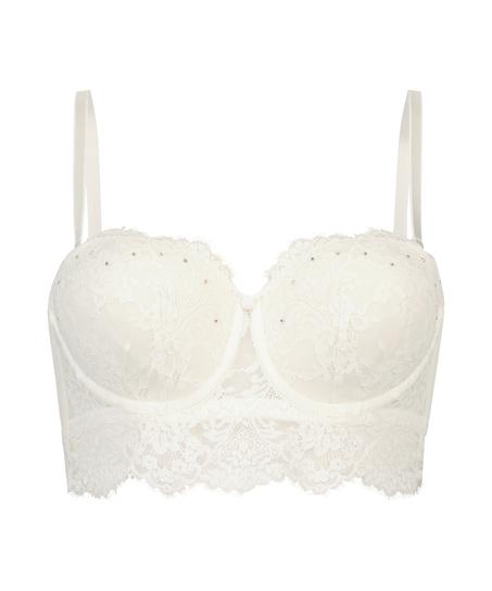 Tuppence padded underwired bra, White