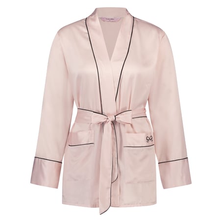 Satin Pyjama Jacket, Pink