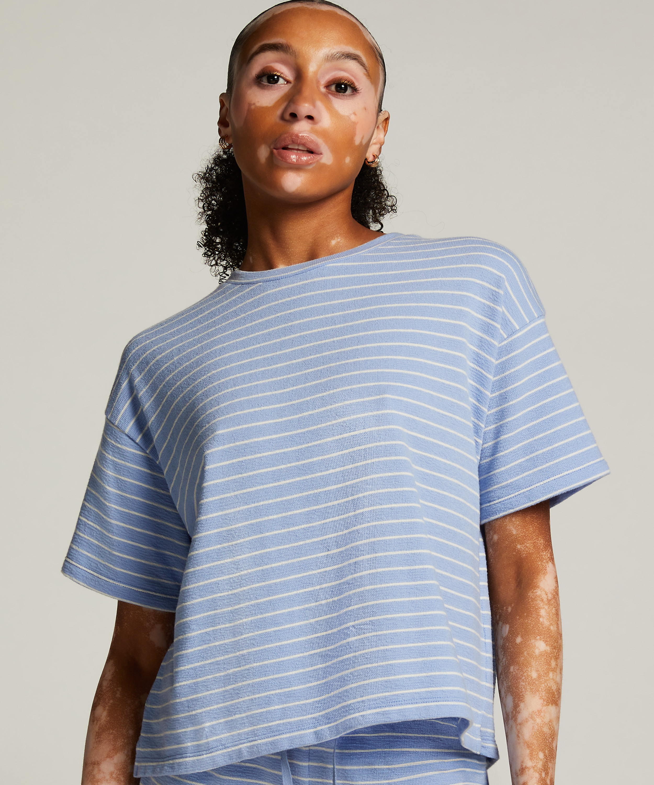 Pyjama Top, Blue, main