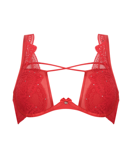 Philomena Non-Padded Underwired Bra, Red
