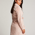 Zip Fleece Bathrobe, Pink