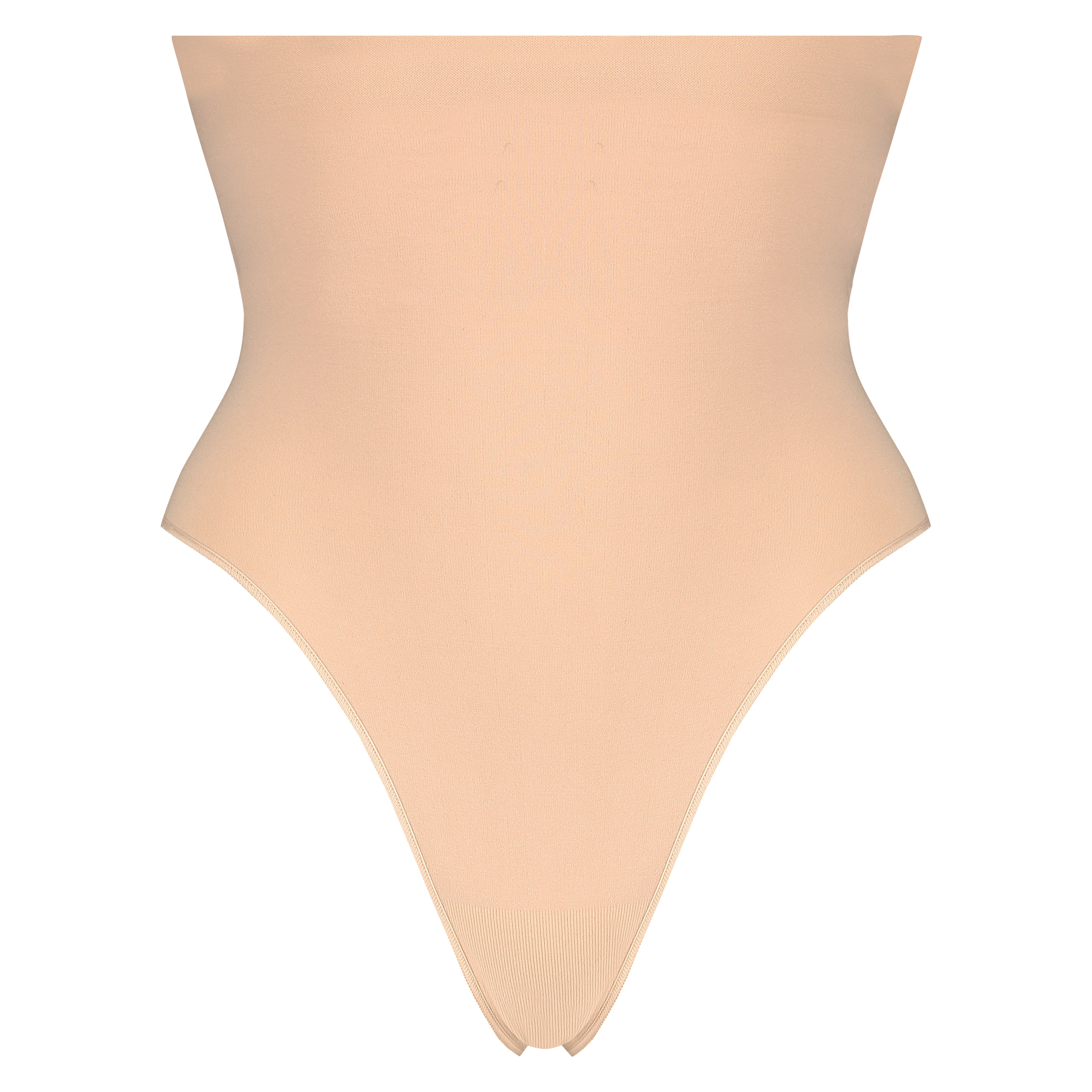 Firming high waisted thong - Level 2, Beige, main